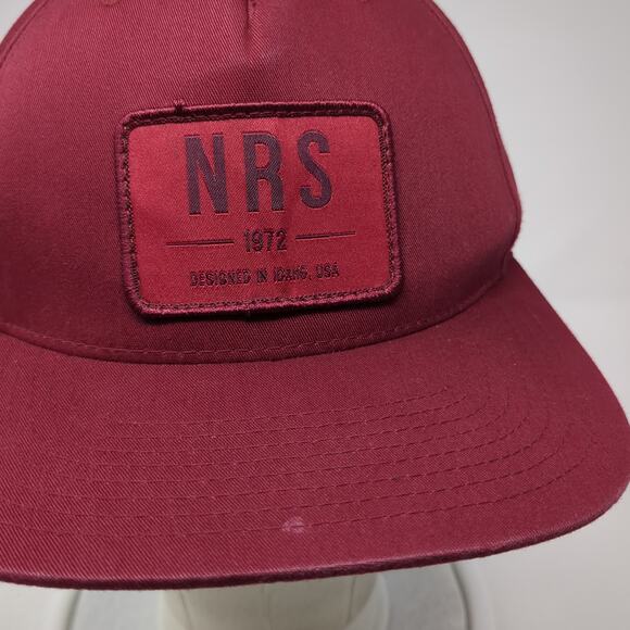 NRS 1972 Designed in Idaho USA Snapback Hat Red One Size Adjustable 6 Panel - Picture 5 of 10